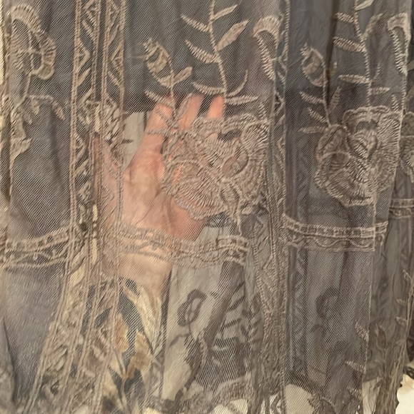 Dusty Blue Short Sleeve Dress - Picture 4 of 4